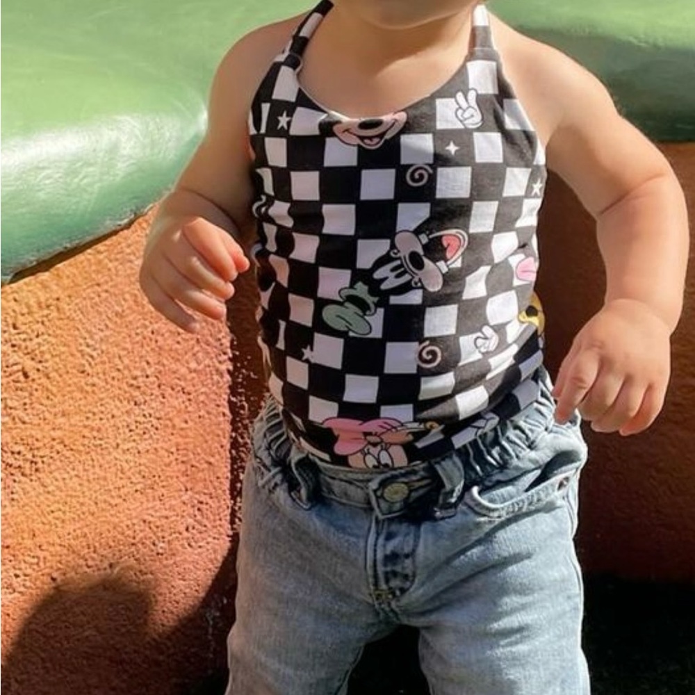 Minnie & Friends handmade custom toddler halter top
